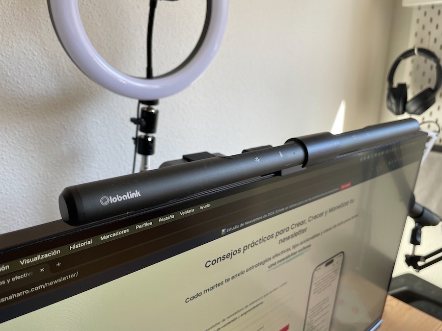 lampara de monitor